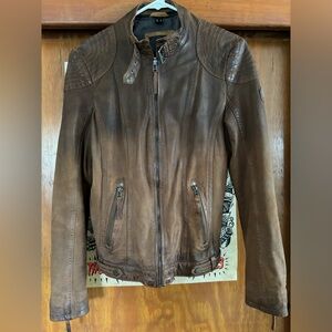 Mauritius Brown Lamb Leather Jacket